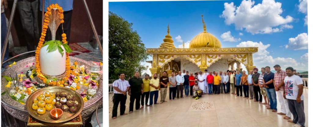 गगन जी का टीला शिव मंदिर में शिव भक्तों ने की पूजाअर्चना मानवता के कल्याण की कामना